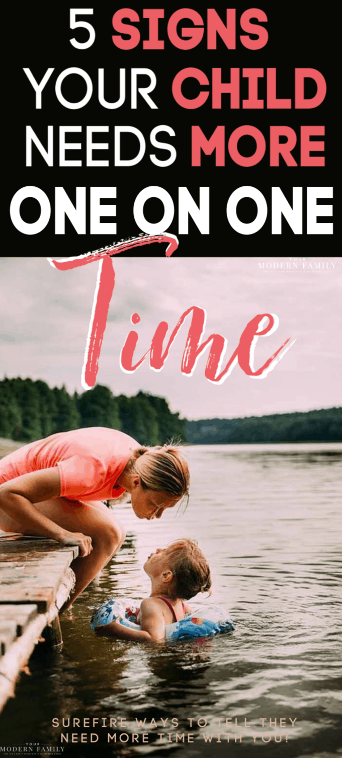 5 signs your child NEEDS one-on-one time